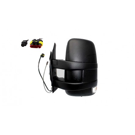 IPARLUX Espejo retrovisor completo izquierdo angulo muerto manual convexo con intermitente sonda brazo corto 21421304