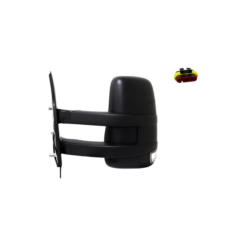 IPARLUX Complete left rearview mirror with manual convex blind spot long arm indicator 21421421