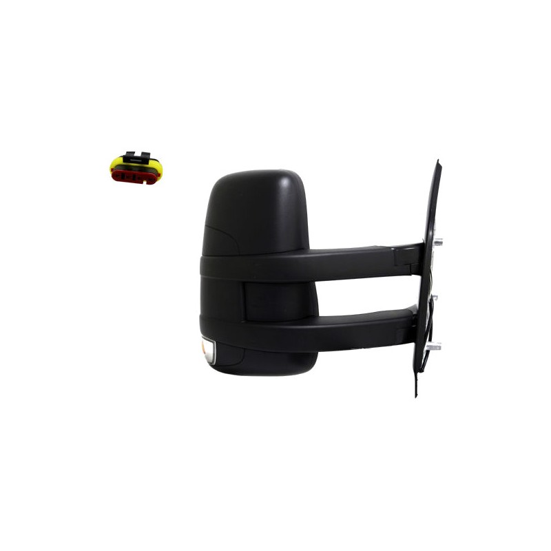 IPARLUX Complete right rearview mirror with manual convex blind spot long arm indicator 21421422