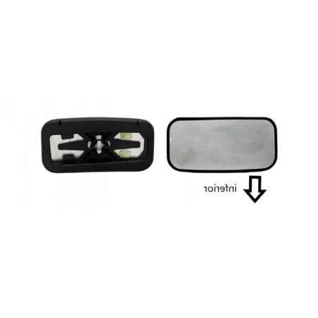 IPARLUX Replacement rearview mirror glass with right blind spot base 31509402