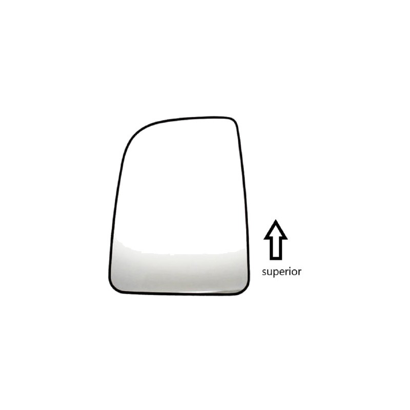 IPARLUX Replacement rearview mirror glass with left manual convex base 35509401