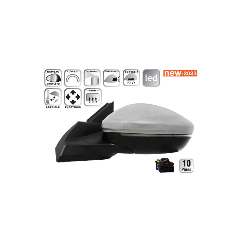 IPARLUX FULL REAR VIEW MIRROR LEFT 27057041