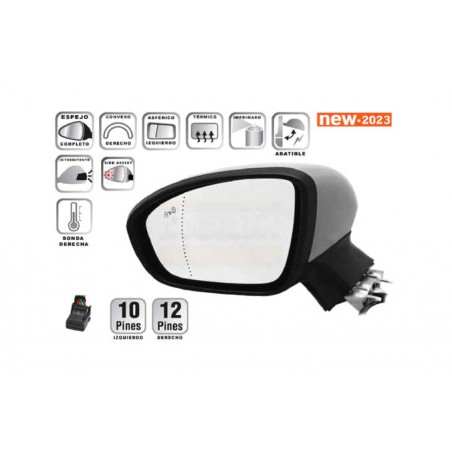 IPARLUX ESPEJO RETROVISOR COMPLETO IZQUIERDO 27254801