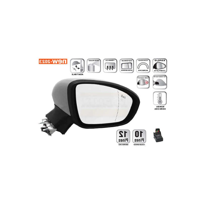 IPARLUX ESPEJO RETROVISOR COMPLETO DERECHO 27254802