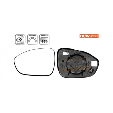 IPARLUX Replacement rearview mirror with left base 31251001