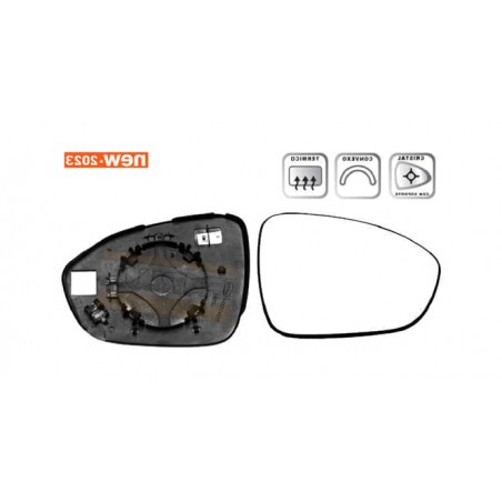 IPARLUX Replacement rearview mirror with right base 31251002