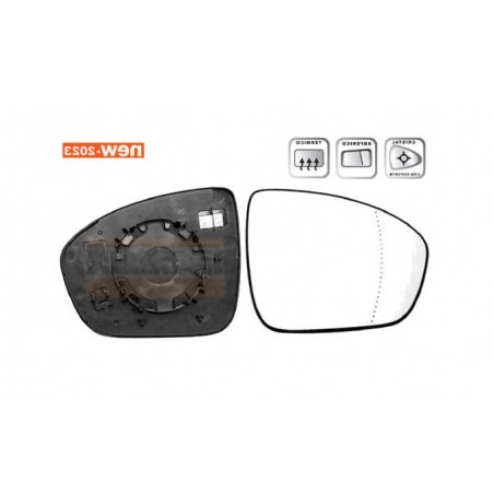 IPARLUX Replacement rearview mirror with right base 31254702