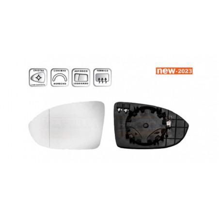 IPARLUX Replacement rearview mirror with left base 31911111