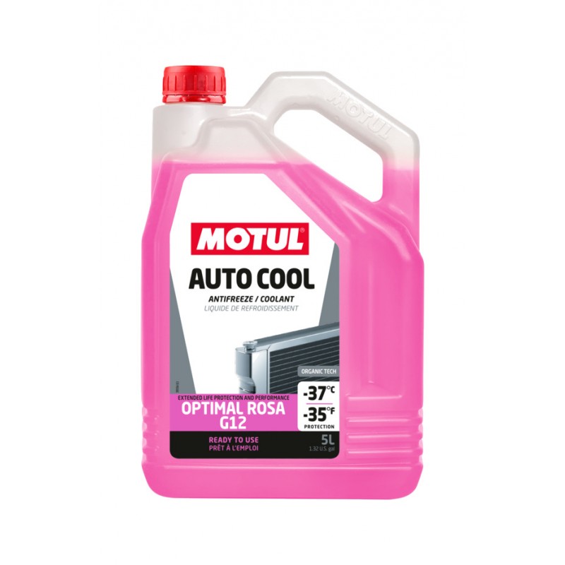 MOTUL Liquido anticongelante refrigerante AUTO COOL OPTIMAL ROSA -37°C 5L 112636