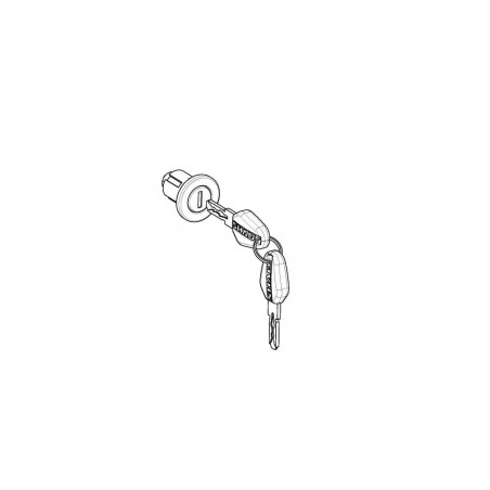 kit of one lock and black spare keys