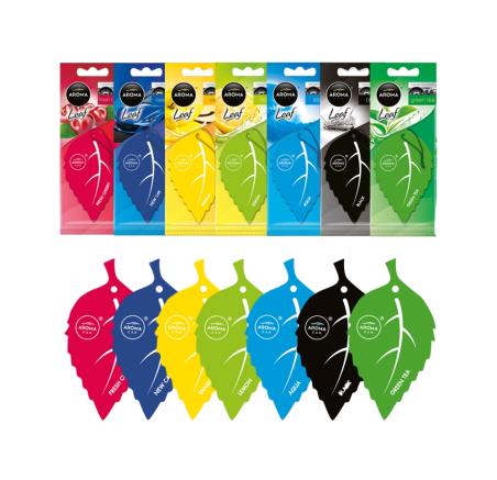 AROMA CAR Cellulose air freshener in leaf form 02149BVAR