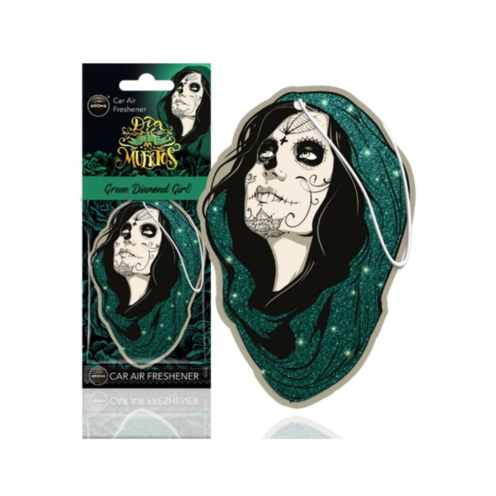 AROMA CAR Cellulose air freshener with Day of the Dead design 02162AVAR