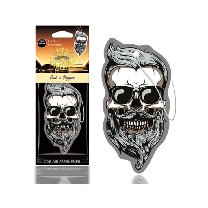 AROMA CAR Cellulose air freshener with Day of the Dead design 02162AVAR