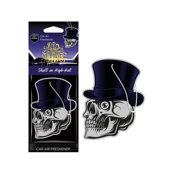 AROMA CAR Cellulose air freshener with Day of the Dead design 02162AVAR