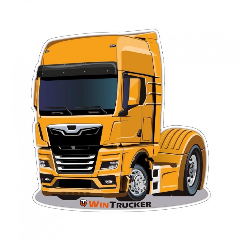 WINTRUCKER Man type sticker 10X10CM 07300