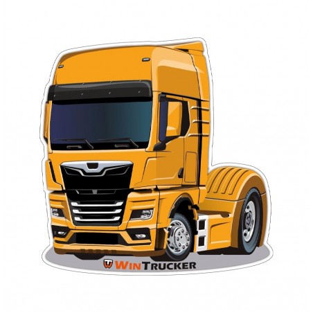 WINTRUCKER Pegatina tipo man 10X10CM 07300