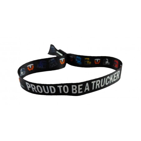 WINTRUCKER Pulsera con mensaje proud to be a trucker 07307