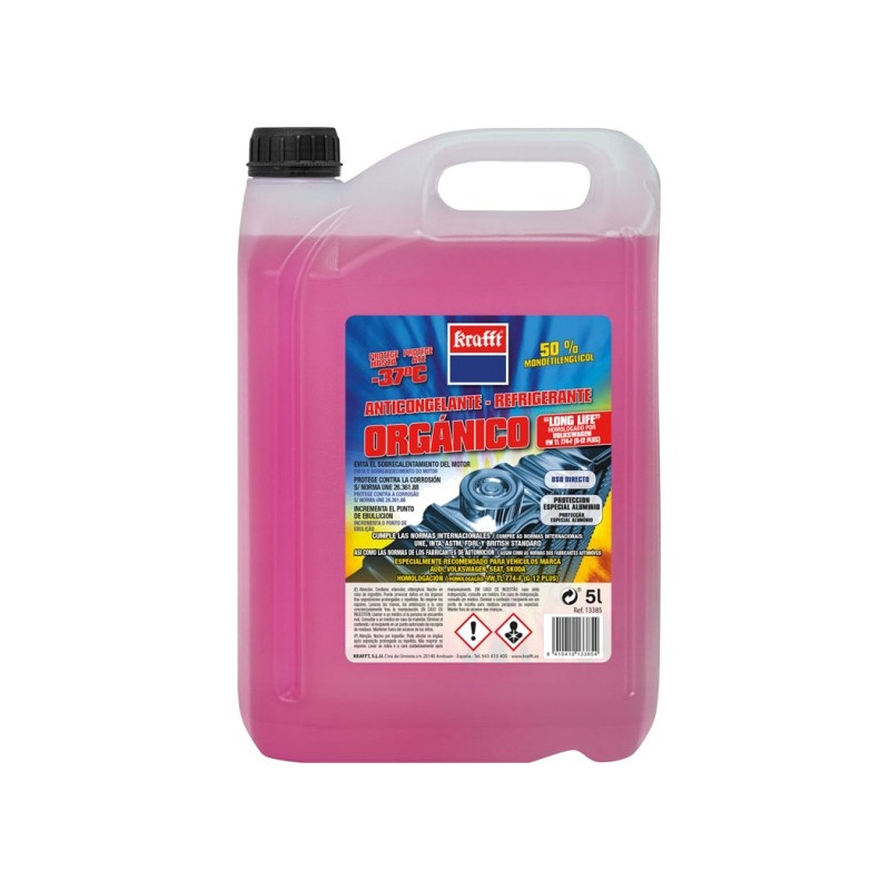 KRAFFT car coolant antifreeze 5L 50% 19355A
