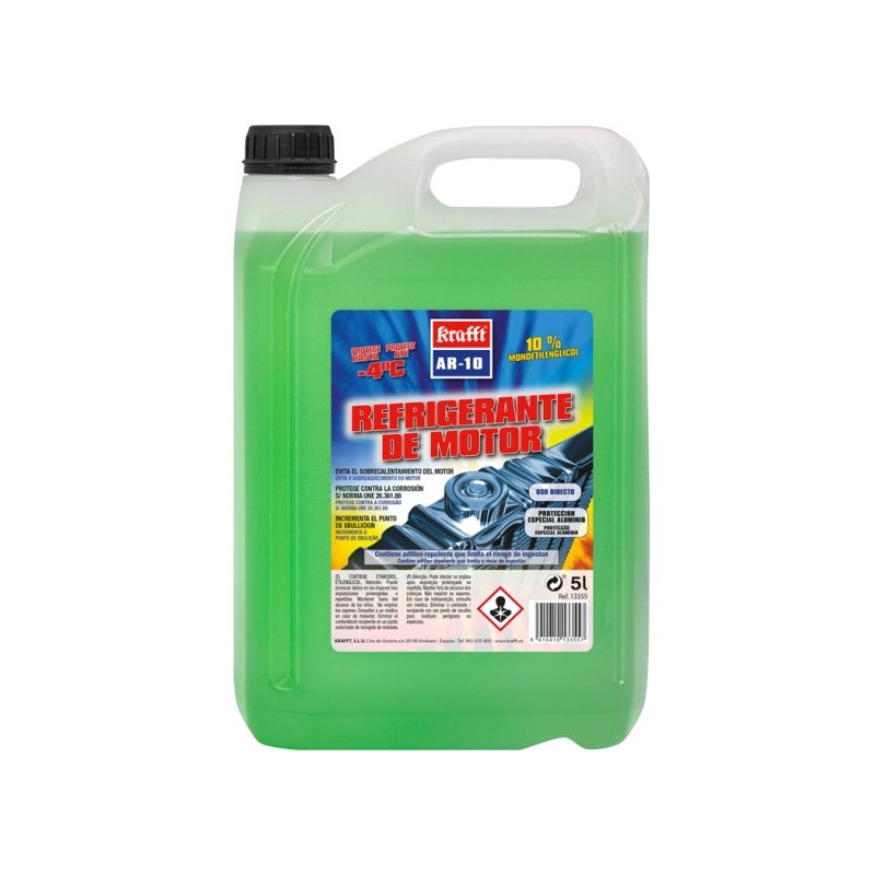 KRAFFT car coolant antifreeze 5L 10% 19356