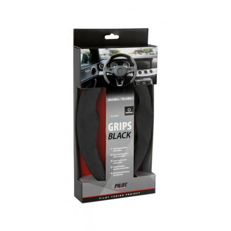 LAMPA Funda de volante deportiva microfibra universal GRIP LAM33075