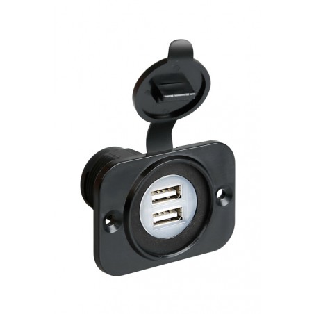 LAMPA Toma doble usb para carga de dispositivos MAX 2100 MA LAM39005