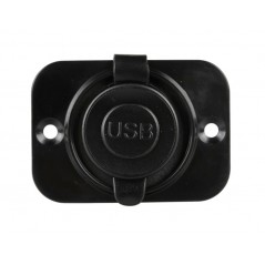 LAMPA Cigarette lighter socket with double USB and type C EXT-12 12/24V LAM39120