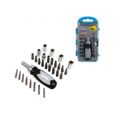 LAMPA Screwdriver set with bits and sockets 30 PCS LAM59553