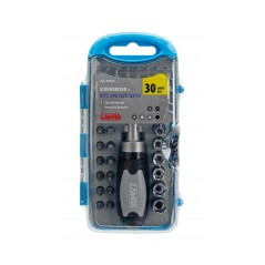 LAMPA Screwdriver set with bits and sockets 30 PCS LAM59553