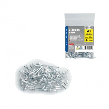 LAMPA Rivet set for license plate holder 50 REMACHES 4,8X12MM LAM59581