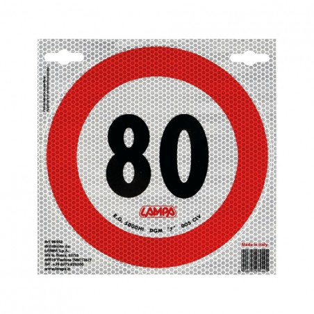 LAMPA speed limit sticker 80KM/H LAM98442