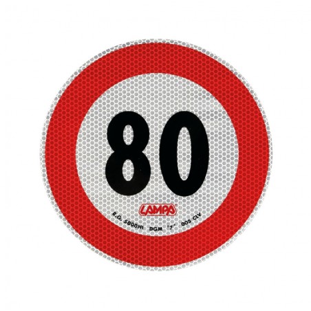 LAMPA speed limit sticker 80KM/H LAM98442