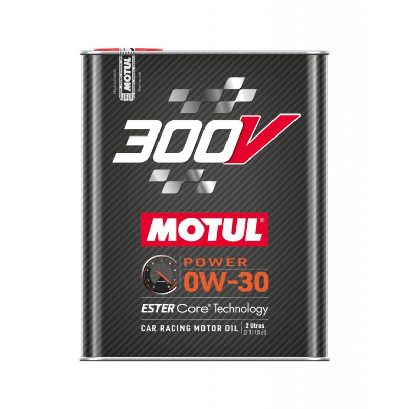 MOTUL Engine lubricating oil for racing cars 300V POWER 0W30 2L 110856