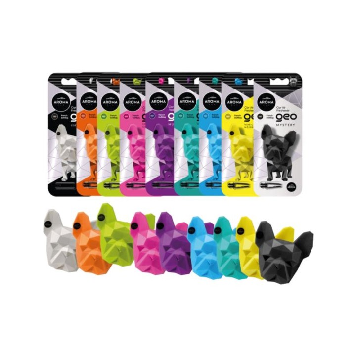 AROMA CAR Air freshener in polymer format for cars GEO DOG 02171EVAR