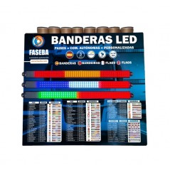 FASEBA Flag display with LED lighting 05155