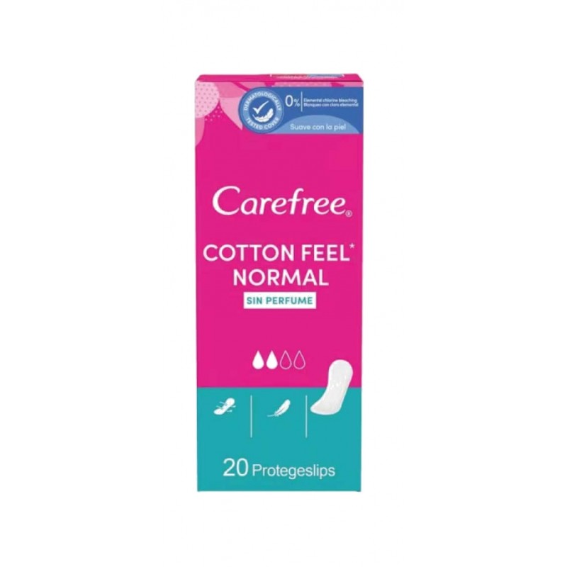 CAREFREE Cotton panty liner (20 UNIDADES) 06108
