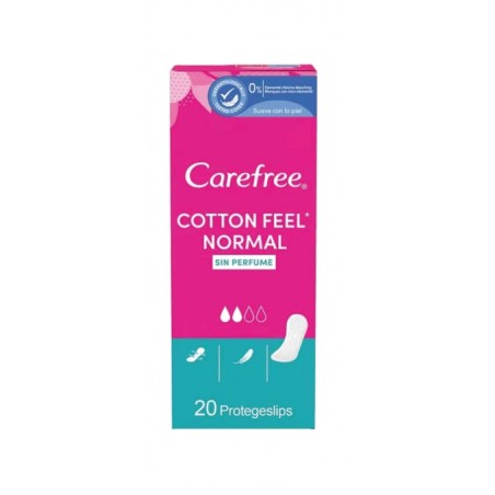 CAREFREE Cotton panty liner (20 UNIDADES) 06108