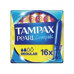 TAMPAX Regular tampons PEARL COMPAK (18 UNIDADES) 06111