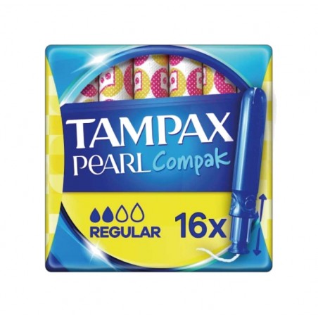 TAMPAX Regular tampons PEARL COMPAK (18 UNIDADES) 06111