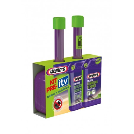 WYNNS Special anti-pollution kit for gasoline, smoke eliminator + injector cleaner 325ML 19085