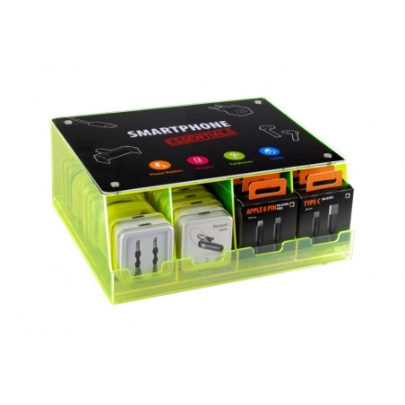 LAMPA Expositor de mostrador con compartimentos LINEA ESSENTIAL 4 DEPARTAMENTOS LAM38679