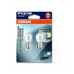OSRAM Two light bulbs 12V 21W BAU15S 2 PIEZAS DIADEM CROMADO 1590000