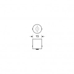LAMPA Blister of 2 R5W 5W BA15S lamps from - Intense white light and glass for greater luminosity LAM58369