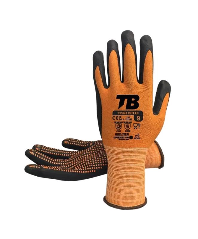 FASEBA Touchscreen nylon glove with nitrile coating 100U 12094VAR