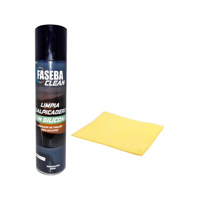 FASEBA CLEAN Silicone-free dashboard cleaner for new cars with cloth 400 ML 18291A