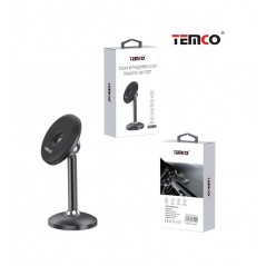 TEMCO Soporte magnético para teléfono con base adhesiva y rotación 720º 22094