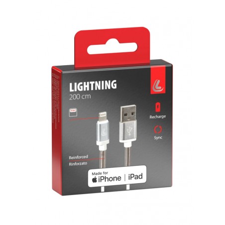 LAMPA USB Cable A IPHONE / IPAD 200 CM LIGHTNING LAM38920