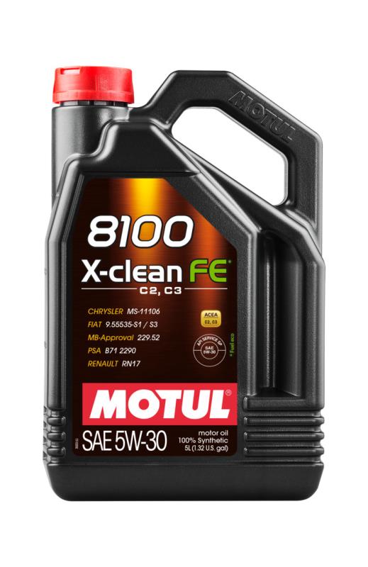 MOTUL Engine lubricating oil 8100 X-CLEAN FE C2/C3 5W30 5L 112781