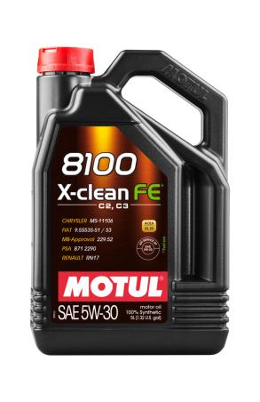 MOTUL Engine lubricating oil 8100 X-CLEAN FE C2/C3 5W30 5L 112781