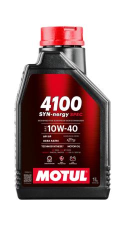 MOTUL Engine lubricating oil 4100 SYN-NERGY SPEC 10W40 1L 112890