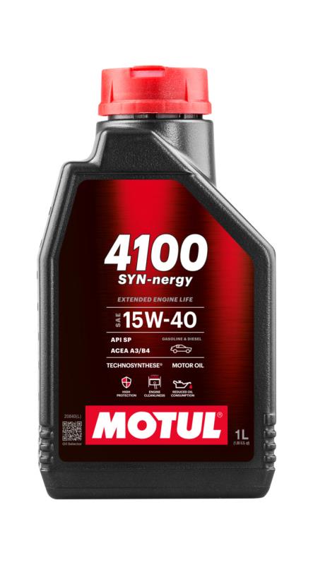 MOTUL Engine Lubricant Oil 4100 SYN-NERGY 15W40 1L 113149